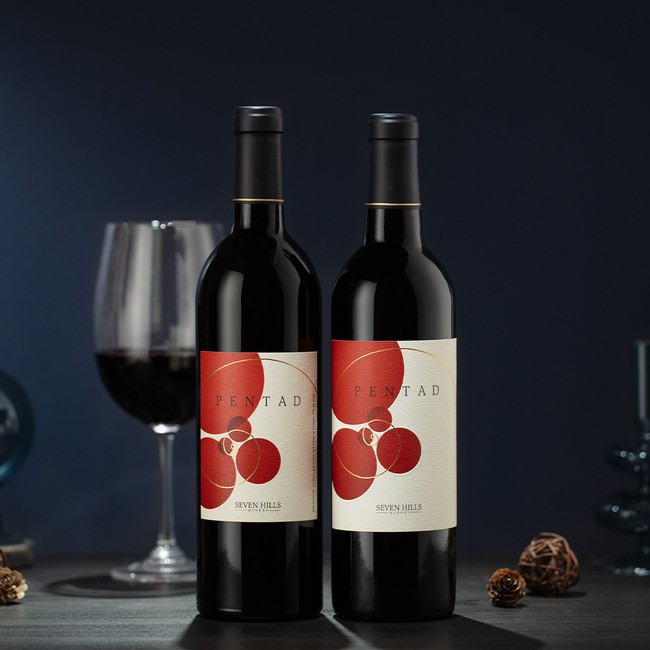 Seven Hills Winery Pentad Vertical Wine Gift