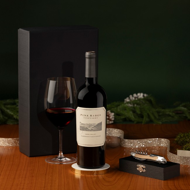 Pine Ridge Vineyards Napa Valley Cabernet & Corkpull Gift Set