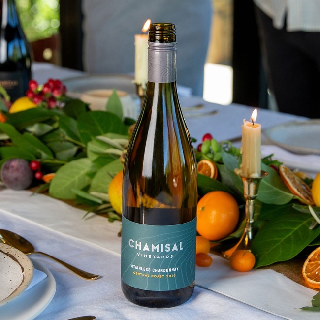 Chamisal Vineyards 2019 Stainless Chardonnay 12-Bottle Collection